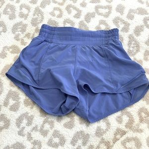 lululemon hotty hot shorts size 2 wild indigo high rise